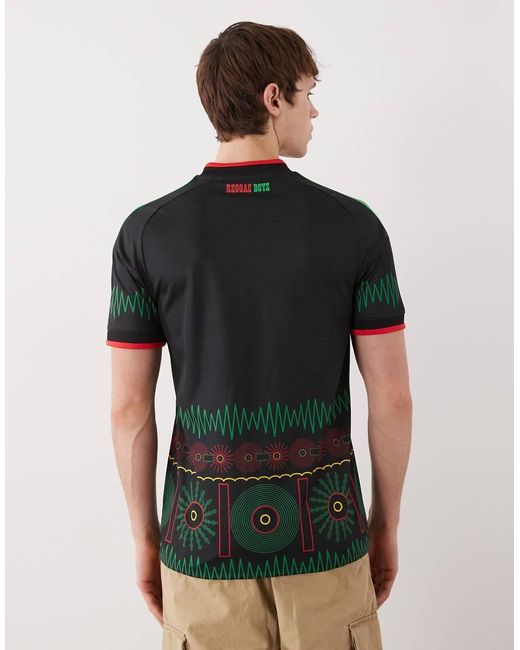 Adidas Originals Black Adidas Football Jamaica 26 Away Shirt