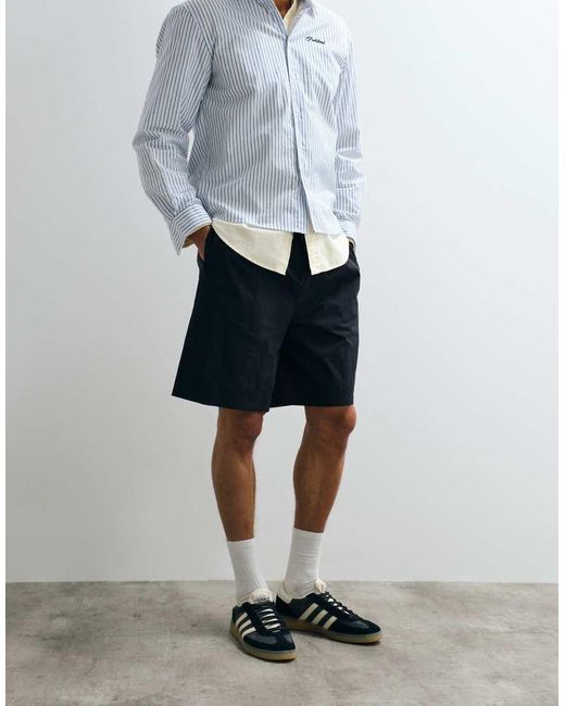 ASOS Pink Mid Length Nylon Jorts With Belt Styling for men