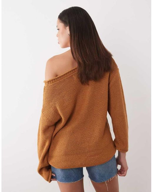 ASOS Blue Asymmetric Knit Sweater