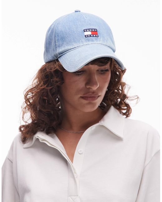 Tommy Hilfiger Multicolor Flag Logo Denim Cap