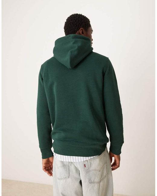 Sudadera Verde Oscuro Con Capucha Y Logo De Escudo De Gant de hombre de color Green