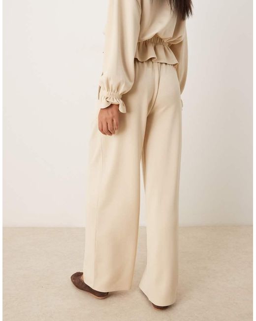 ASOS Natural Cupro Super Wide Leg jogger