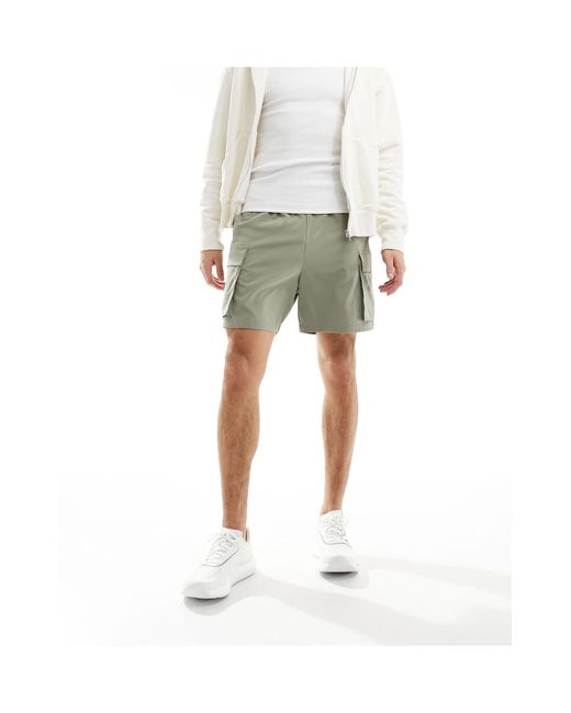ASOS 4505 Gray Icon Training Shorts With Cargo Pockets And Quick Dry for men