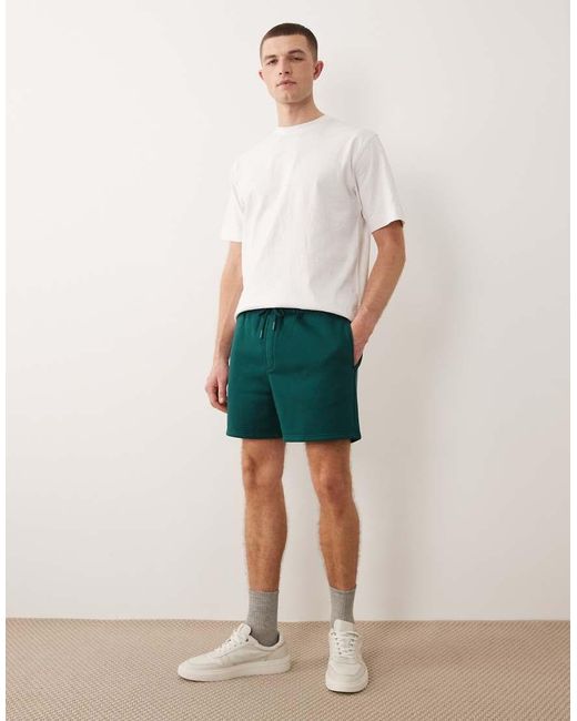 ASOS White Essentials Oversized Fit Jersey Shorts for men