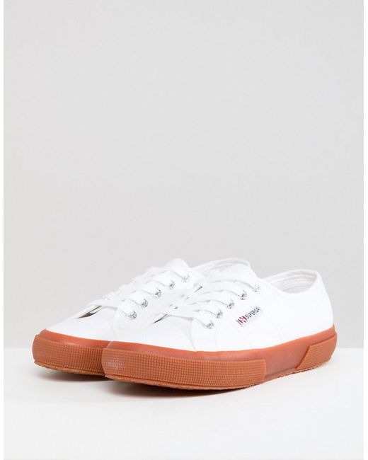 Superga 2750 gum outlet sole