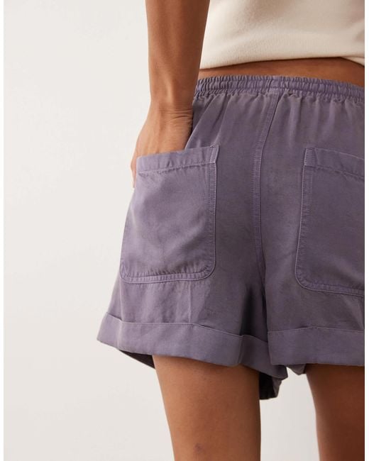 ASOS Purple Pull On Short