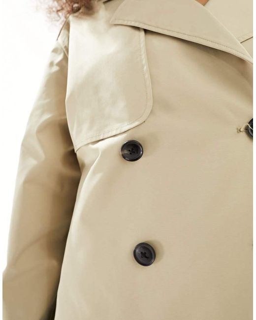 JJXX Natural Cropped Trench Coat