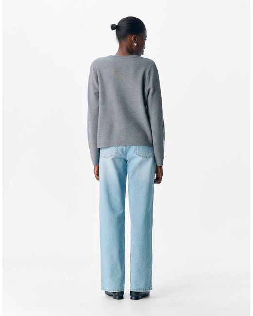 Object Blue Knitted Pullover