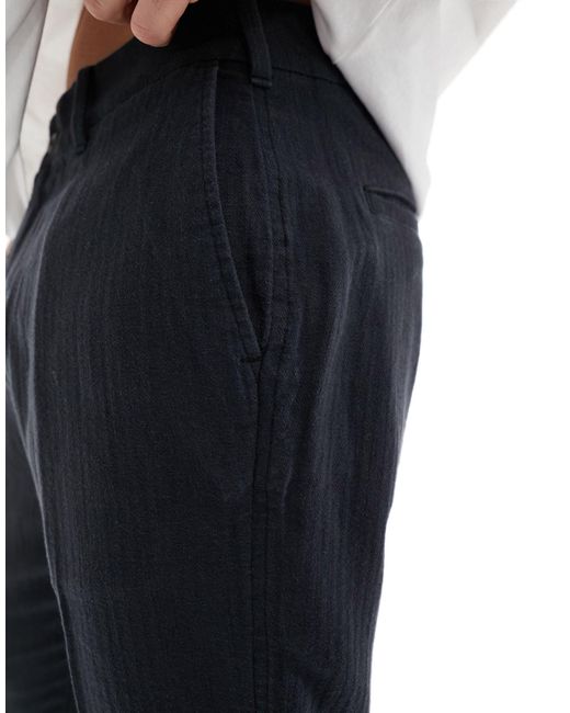 Malone - pantaloni ampi neri a pieghe di Abercrombie & Fitch in Blue da Uomo