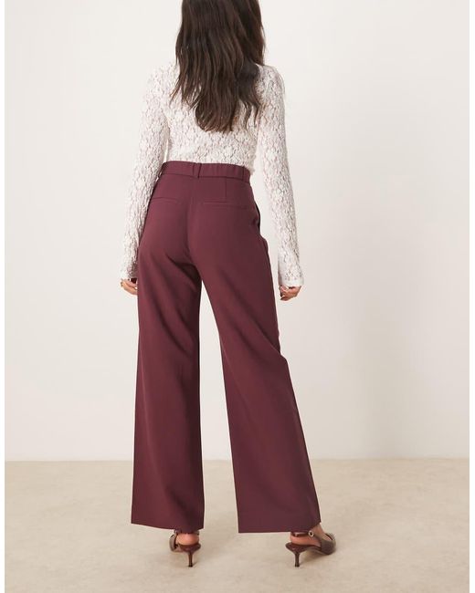 Abercrombie & Fitch Red Sloane Ultra High Waist Trouser