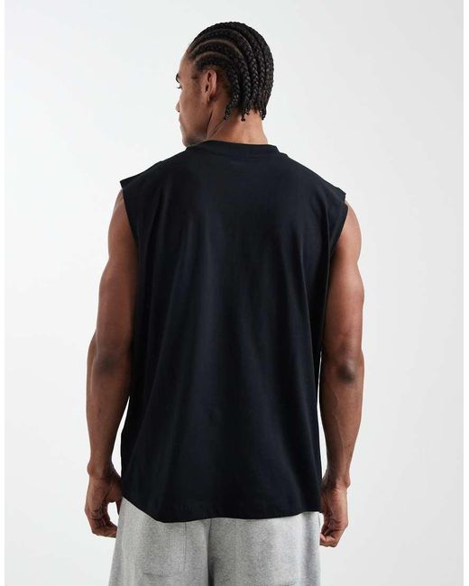 ASOS Blue Essentials Oversized Tank for men