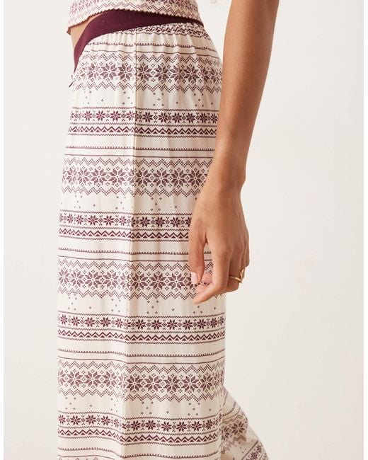 ASOS Natural Mix & Match Pyjama Trouser