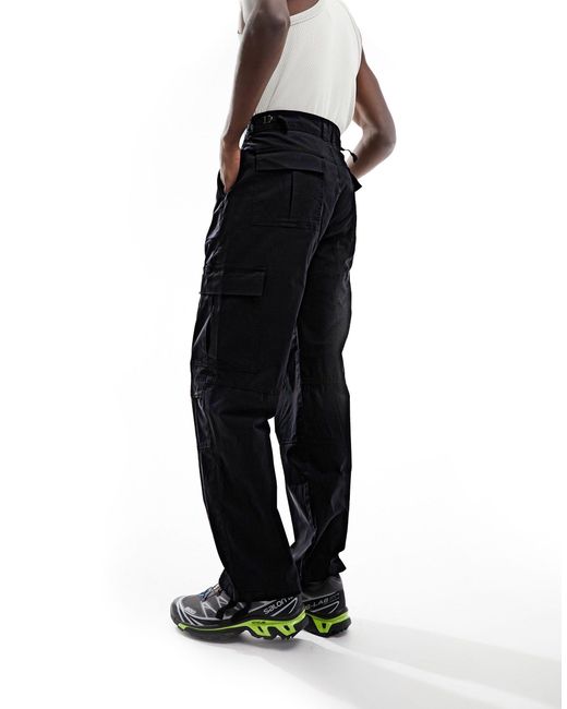 Bershka Ripstop Cargo Pants in White for Men Lyst