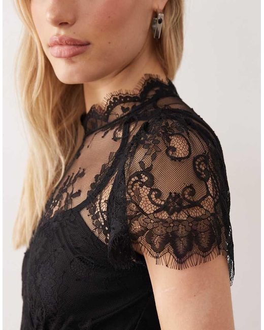 Lovedrobe Black Lace Midaxi Dess