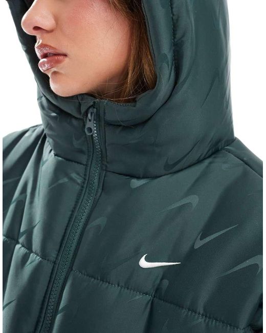 Nike Blue Essential Crop Puffer