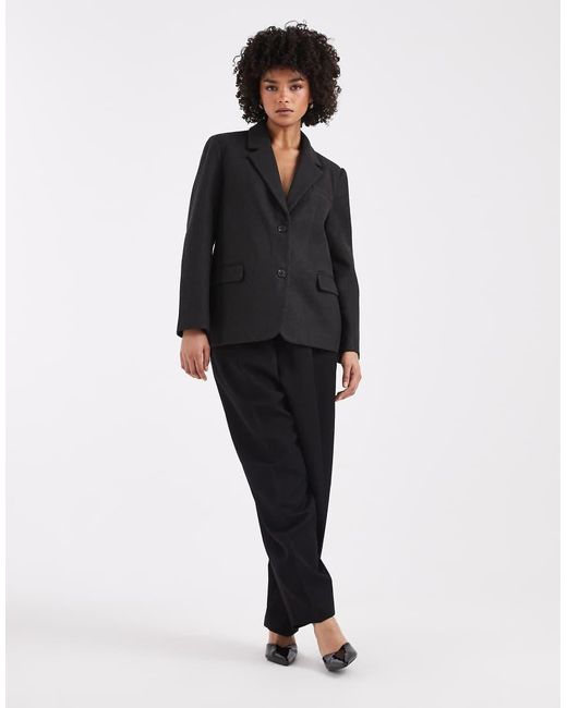 ONLY Black Brushed Tailored Blazer