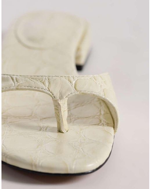 ASOS White Florida Toe Thong Sandal