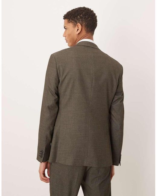 ASOS Brown Skinny Suit Jacket for men