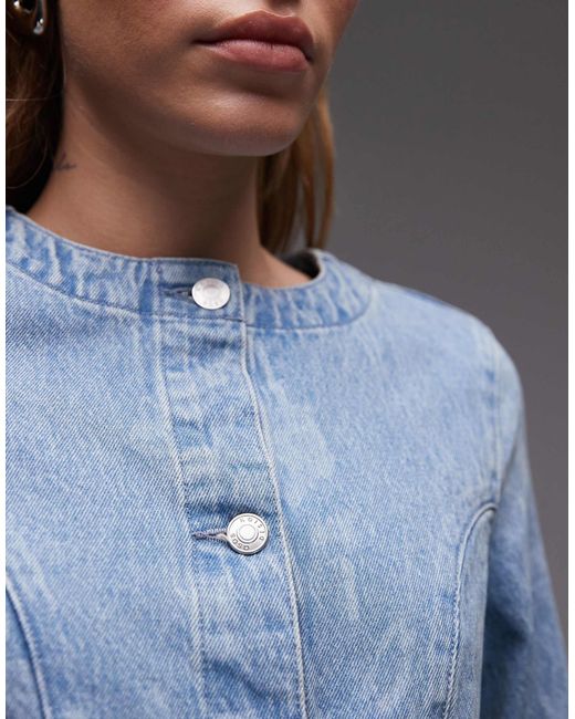 ASOS Blue – tailliertes kleid