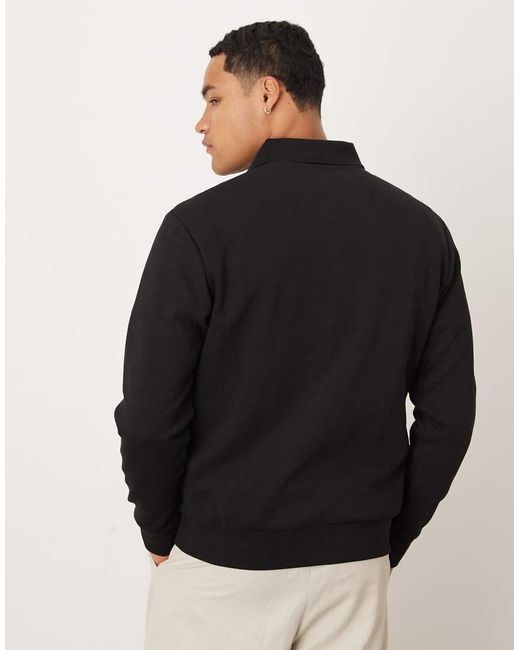 Polo Nera di Mango in Black da Uomo