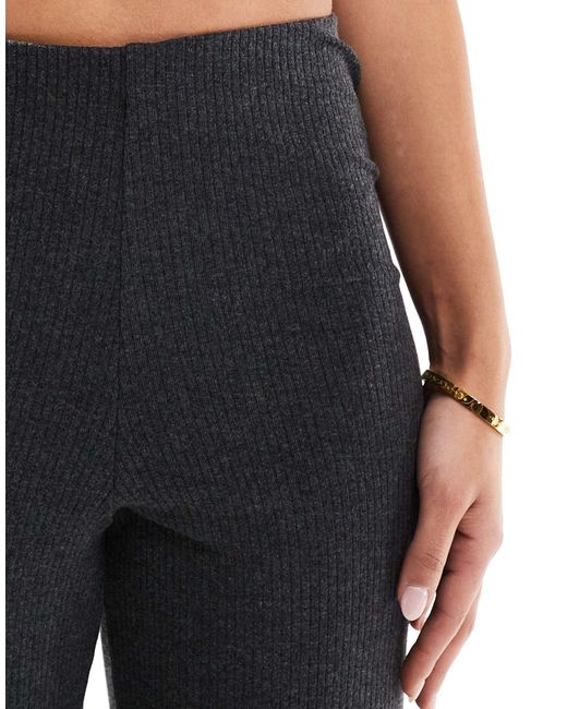 Brave Soul Black – gerippte hose