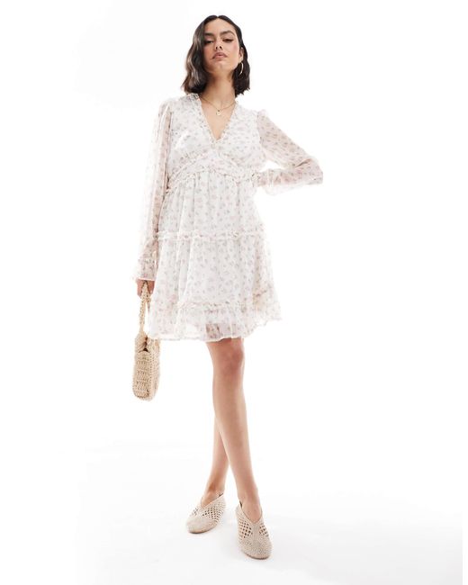 Vero Moda White – smilla – mini-hängerkleid