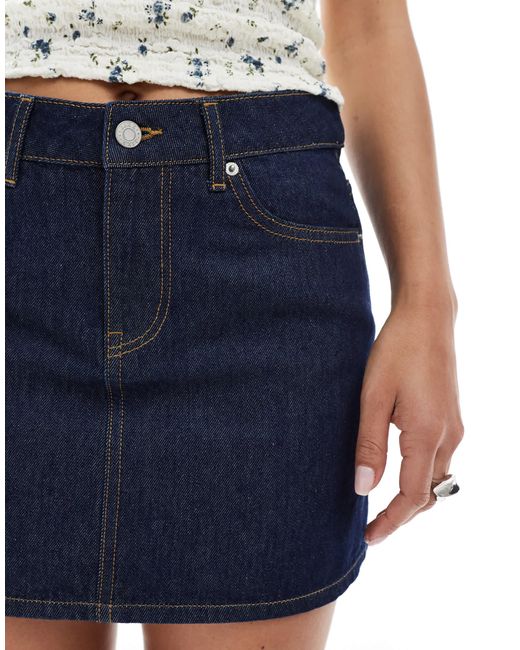 JJXX Blue Co Ord Denim Mini Skirt