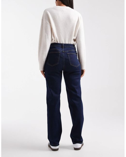 Miss Selfridge Blue Straight Leg Jeans