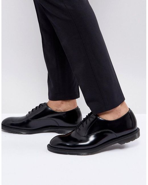Zapatos Oxford negros Henley de Dr. Martens de hombre de color Black