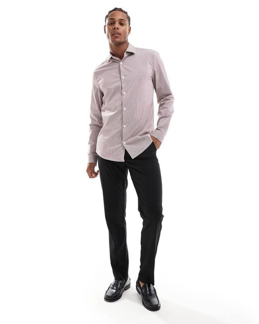 ASOS Gray Slim Shirt for men