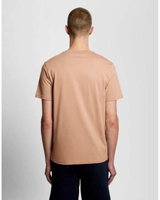 Lyle & Scott Blue Cotton Crew Neck T-Shirt for men