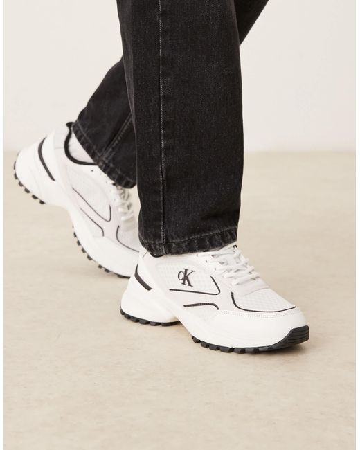 Calvin Klein Natural Tokyo Runner Trainers