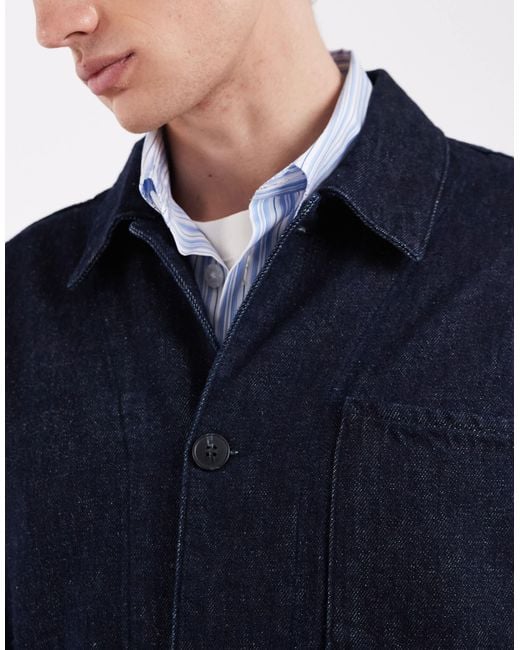 SELECTED Blue Denim Jacket for men