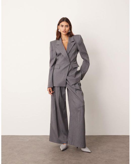 ARRANGE Gray Co-ord Structured Tailored Blazer