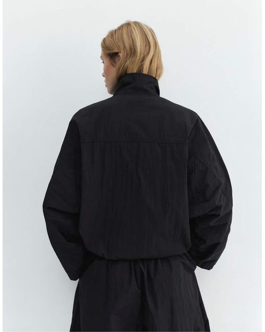 Pull&Bear Blue Cropped Jacket With High Neck