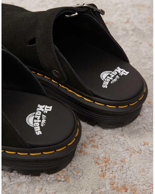 Dr. Martens Black Zebzag Mule for men