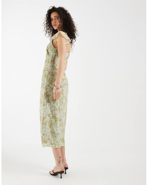 Motel Green Risala Scoop Midaxi Dress