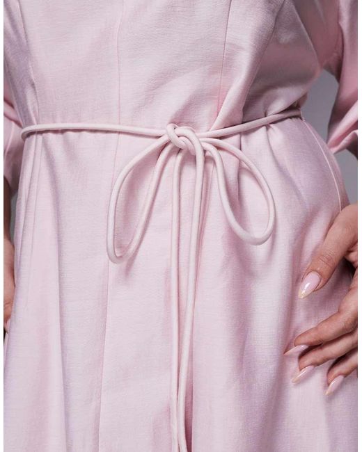 Forever New Purple Seam Detail Midi Dress
