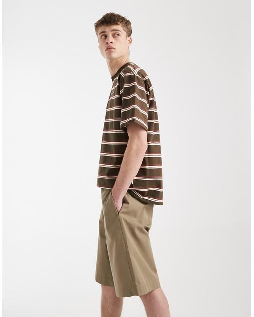 Redefined Rebel Natural Damian baggy Shorts for men