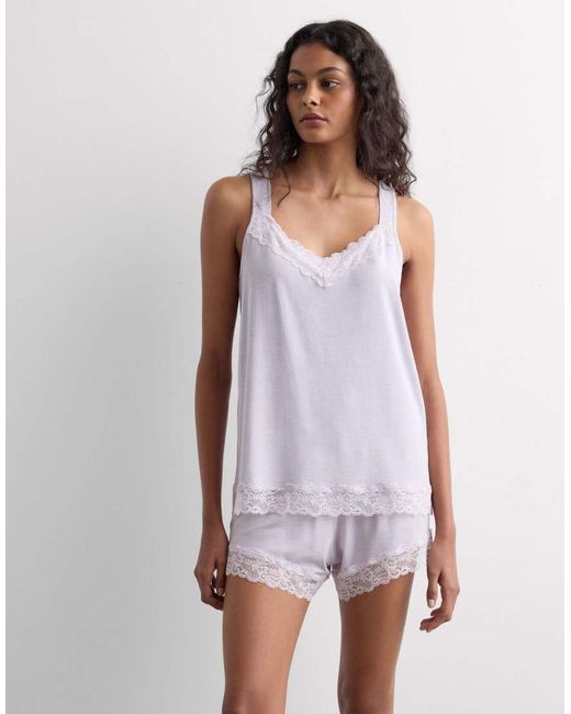 Intimissimi Purple Pyjamas With Vest Top And Shorts