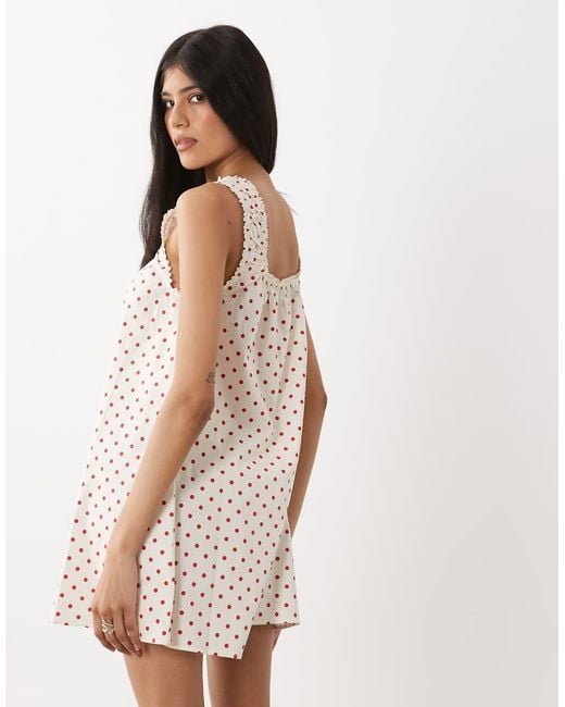 WeWoreWhat Natural Babydoll Dress