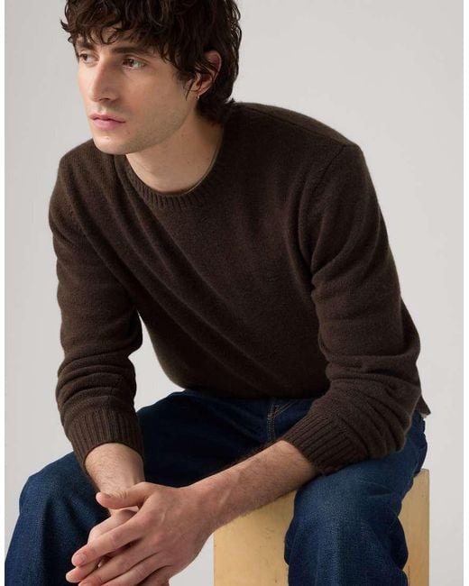 Levi's Black Original Housemark Sweater for men