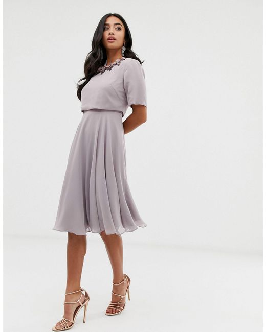 asos petite midi dress