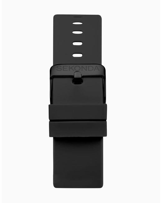 Sekonda Black – motion – herrenuhr mit lcd-display mit 38 mm durchmesser und silikonarmband