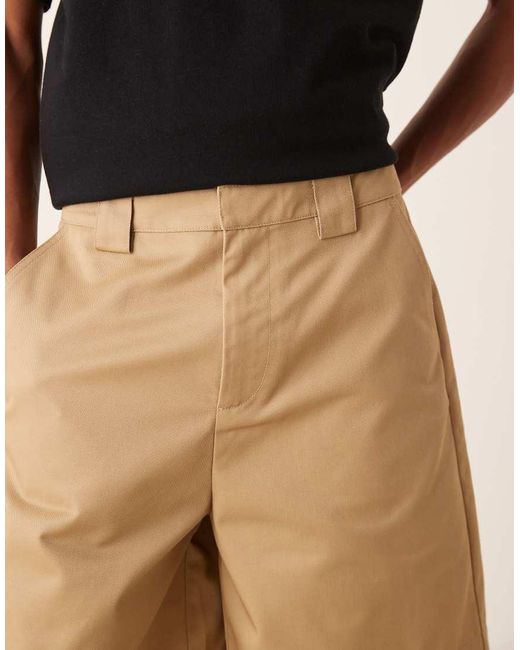 Pantaloncini Di Media Lunghezza Color Cuoio di ASOS in Black da Uomo