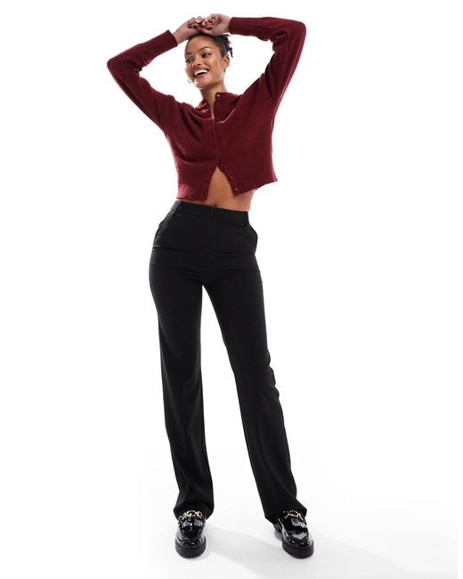 ASOS Purple Tall – elegante, schmal geschnittene hose