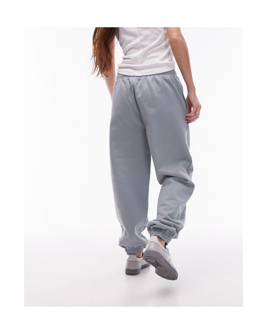 TOPSHOP Gray Oversized Cuffed Trackies
