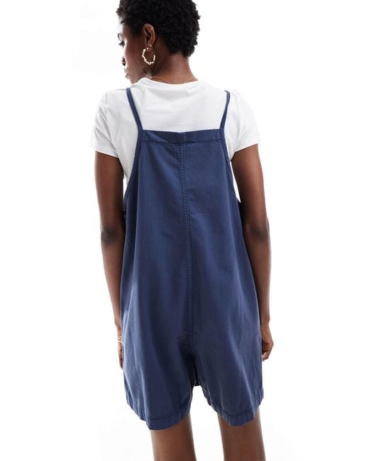 Monki Blue Lightweight Denim Playsuit