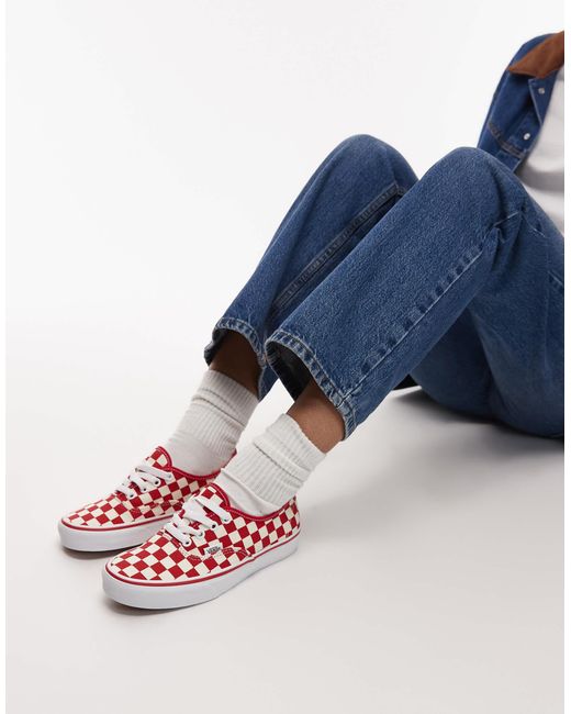 Authentic - baskets - /blanc Vans en coloris Blue