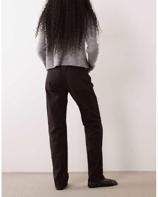 GOOD AMERICAN Brown Straight Leg Jean